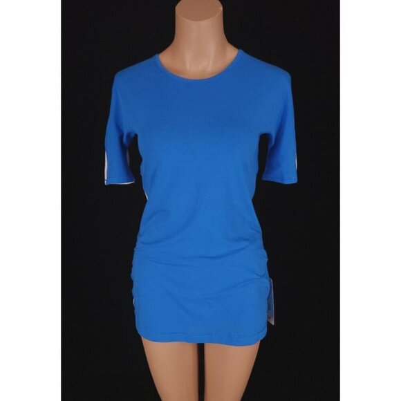 Lululemon Devotion Short Sleeve Tee 4 Beaming Blue Heathered Polar Cream NWT - Picture 1 of 15